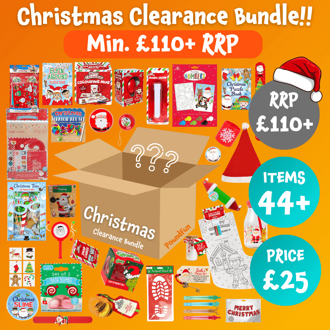PoundFun Christmas Clearance Bundle – 44 Piece Toy & Activity Set