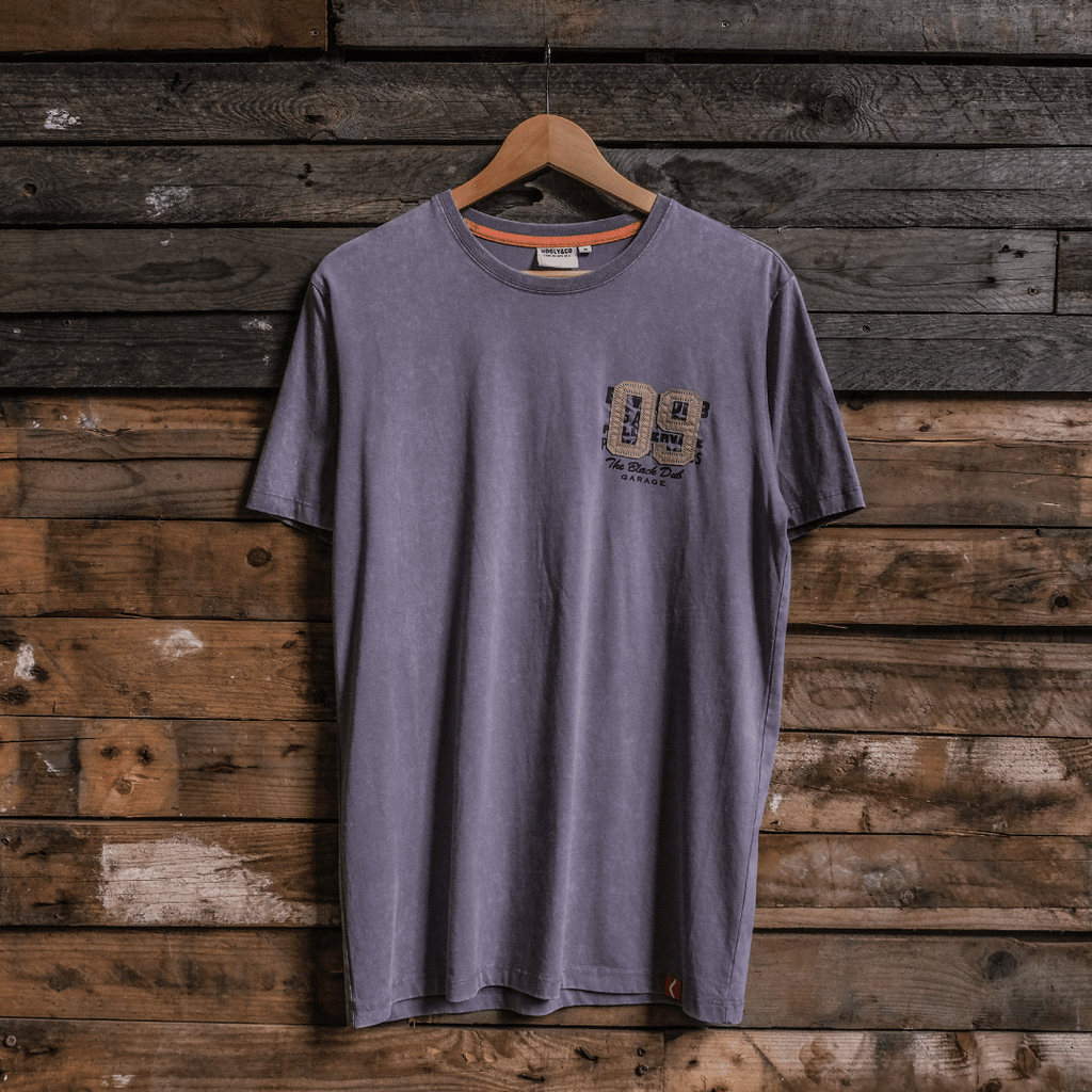 Uggly and Co Heavyweight Graphic Tee – Acid Wash Cotton '09' Shirt