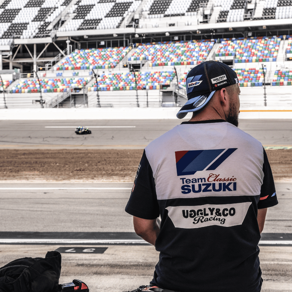 Uggly & Co Team Classic Suzuki Trucker Hat – Racing Mesh Cap