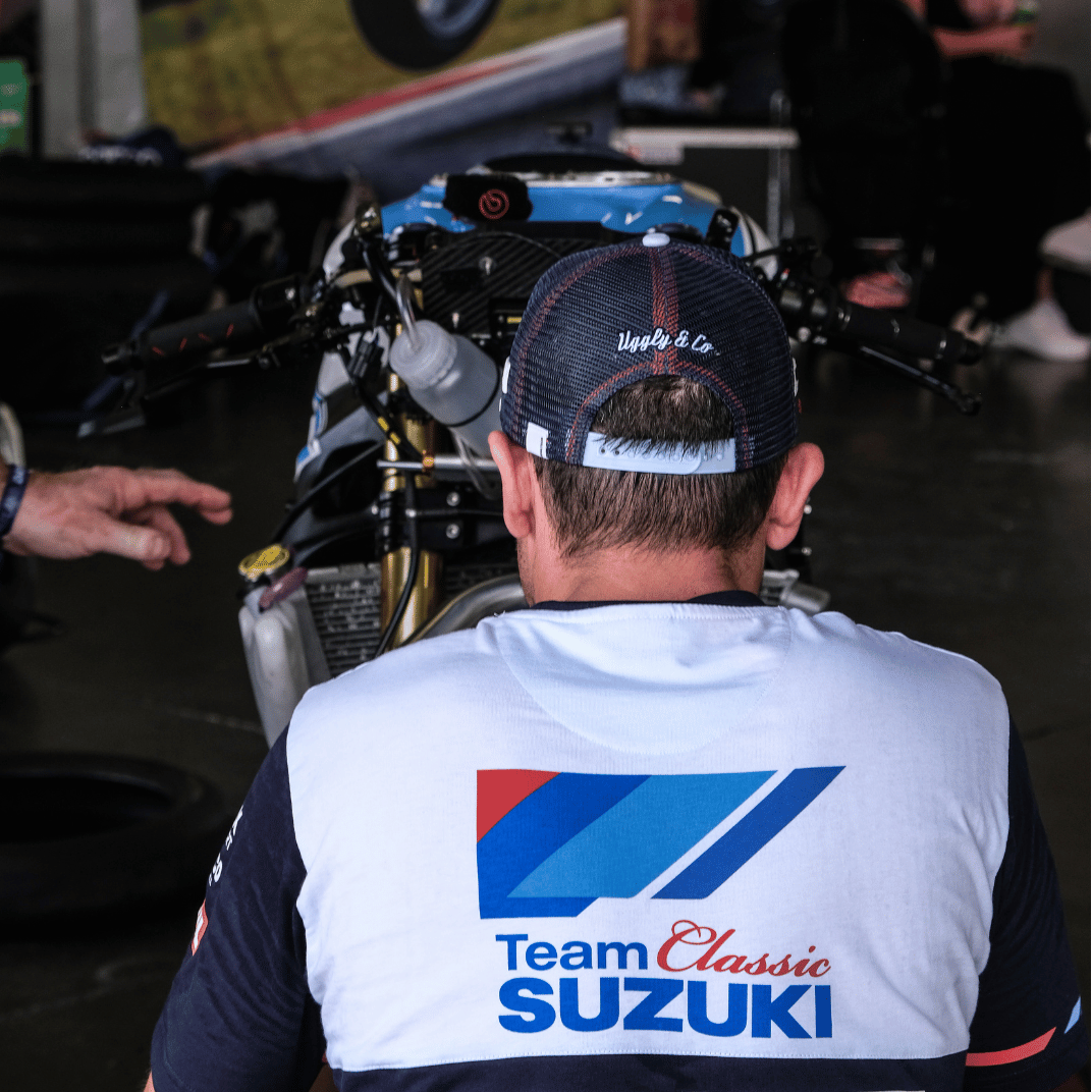 Uggly & Co Team Classic Suzuki Trucker Hat – Racing Mesh Cap