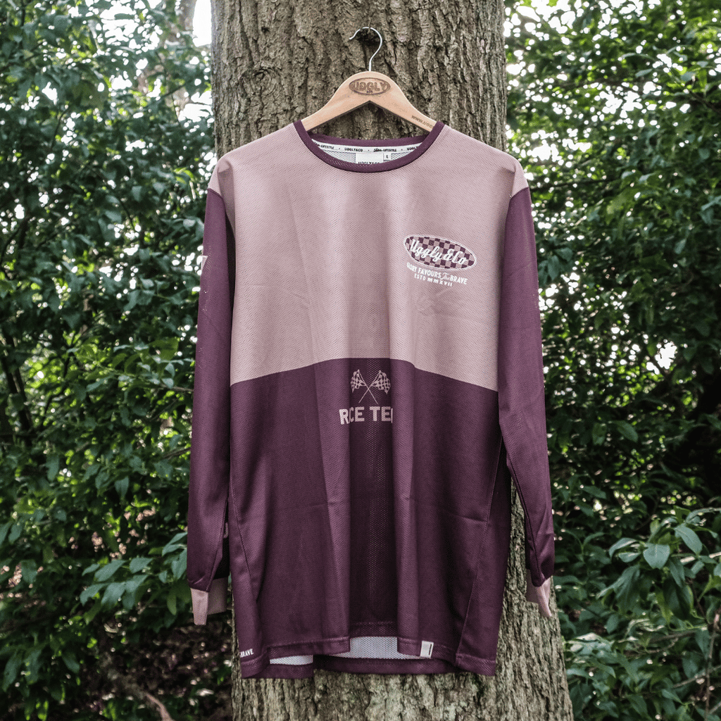 Uggly&Co No.1 Vintage Motocross Jersey – Brown & Beige MX Shirt