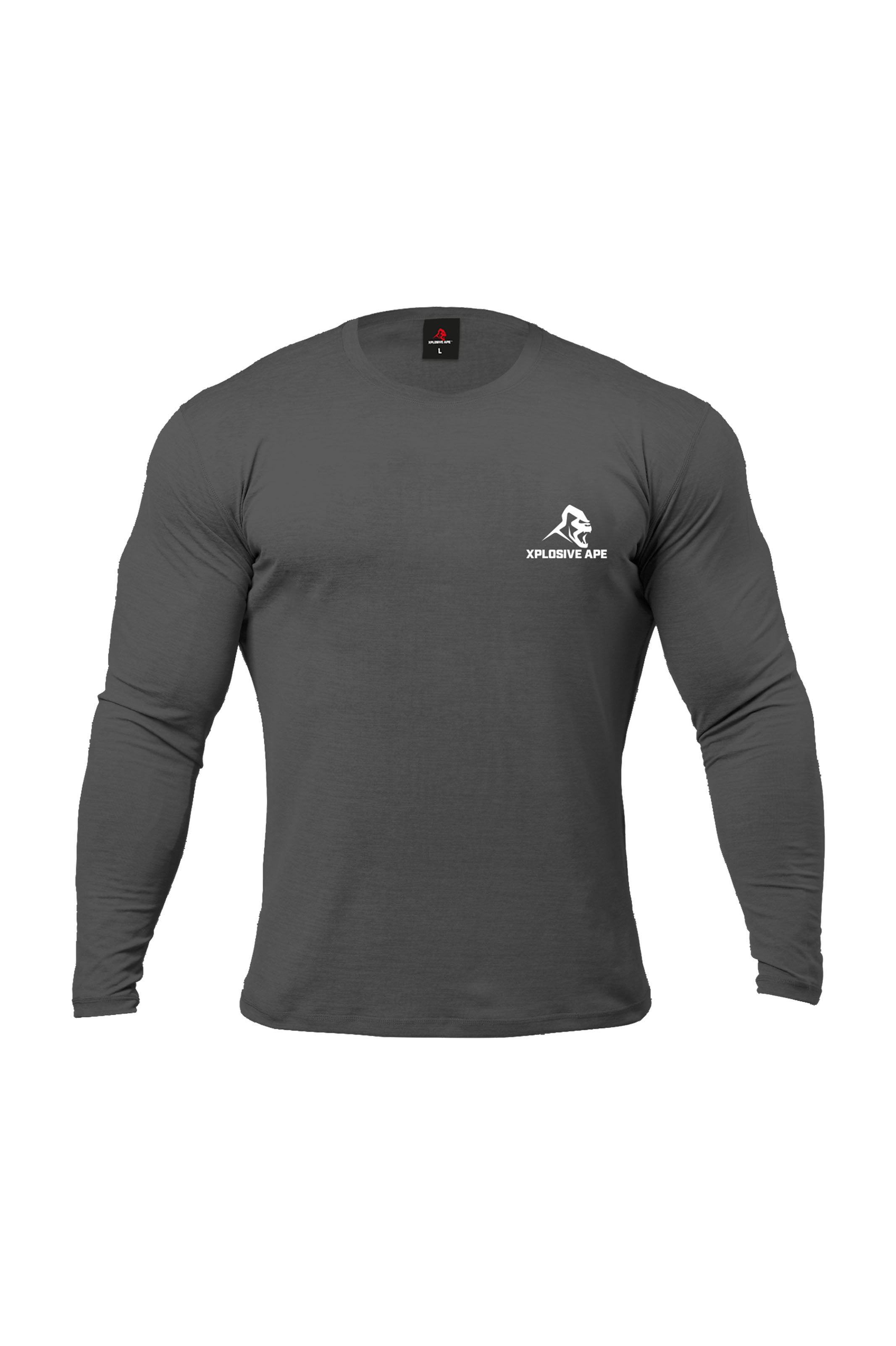 XAPE Claw Long Sleeve Tee - Charcoal