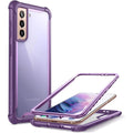i-Blason Ares Galaxy S21 Case – Rugged Clear Shockproof Bumper, Purple