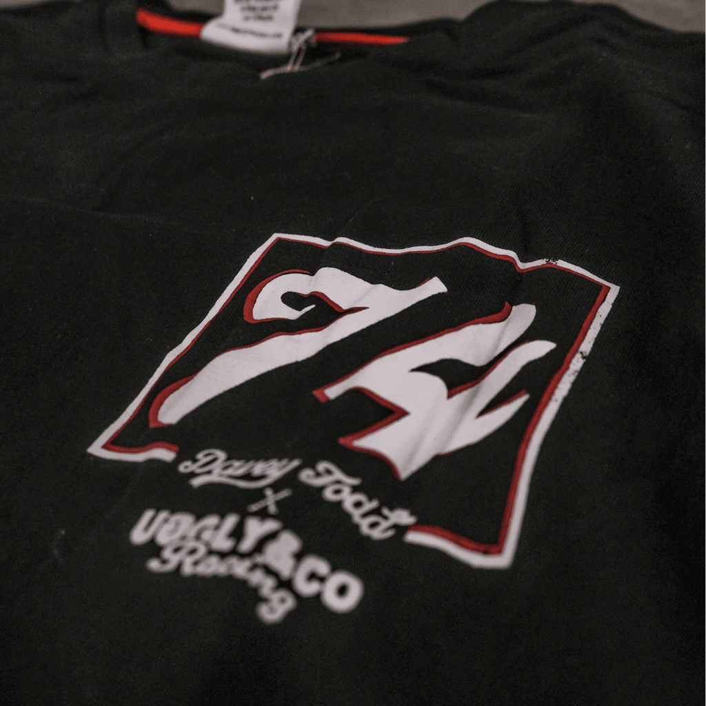 Davey Todd 74 Isle of Man TT Racing Tee – Uggly and Co Black Cotton