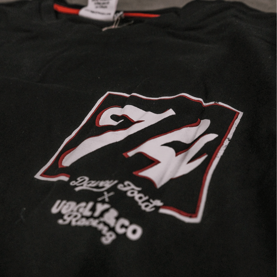 Davey Todd 74 Isle of Man TT Racing Tee – Uggly and Co Black Cotton