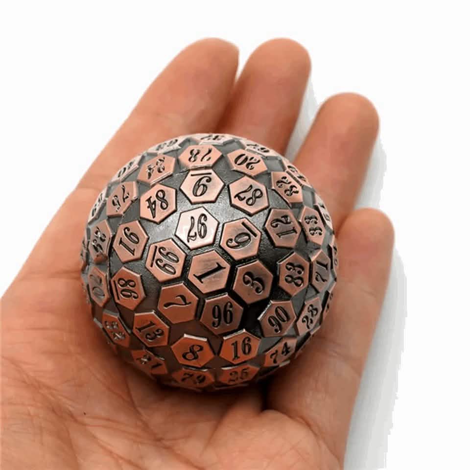 Copper Oracle | Solid Metal Dice | 45MM D100