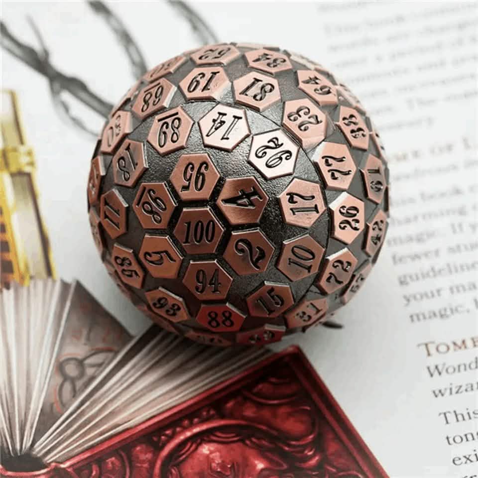 Copper Oracle | Solid Metal Dice | 45MM D100