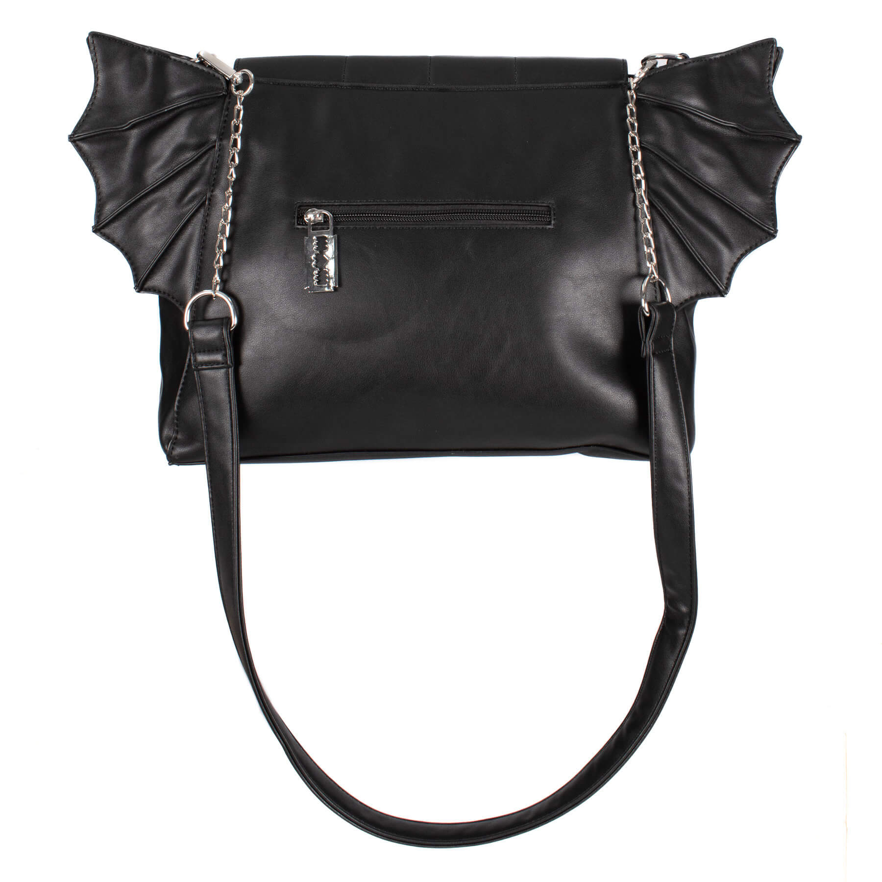 Poizen Industries Covenwing Gothic Bat Wing Bag - Black Polyurethane