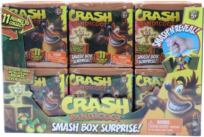 Snaps Crash Bandicoot Smash Box Surprise Figure – Mystery Blind Box