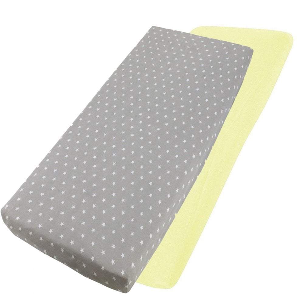 For Your Little One Crib Fitted Sheets – 100% Cotton Jersey – Pack of 2