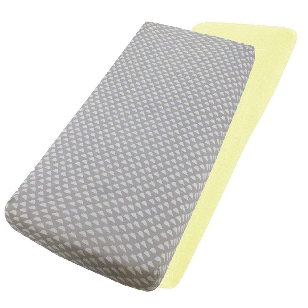 For Your Little One Crib Fitted Sheets – 100% Cotton Jersey – Pack of 2