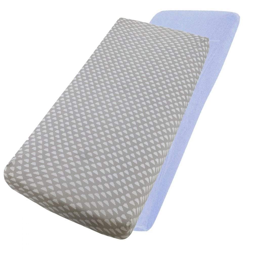 For Your Little One Crib Fitted Sheets – 100% Cotton Jersey – Pack of 2