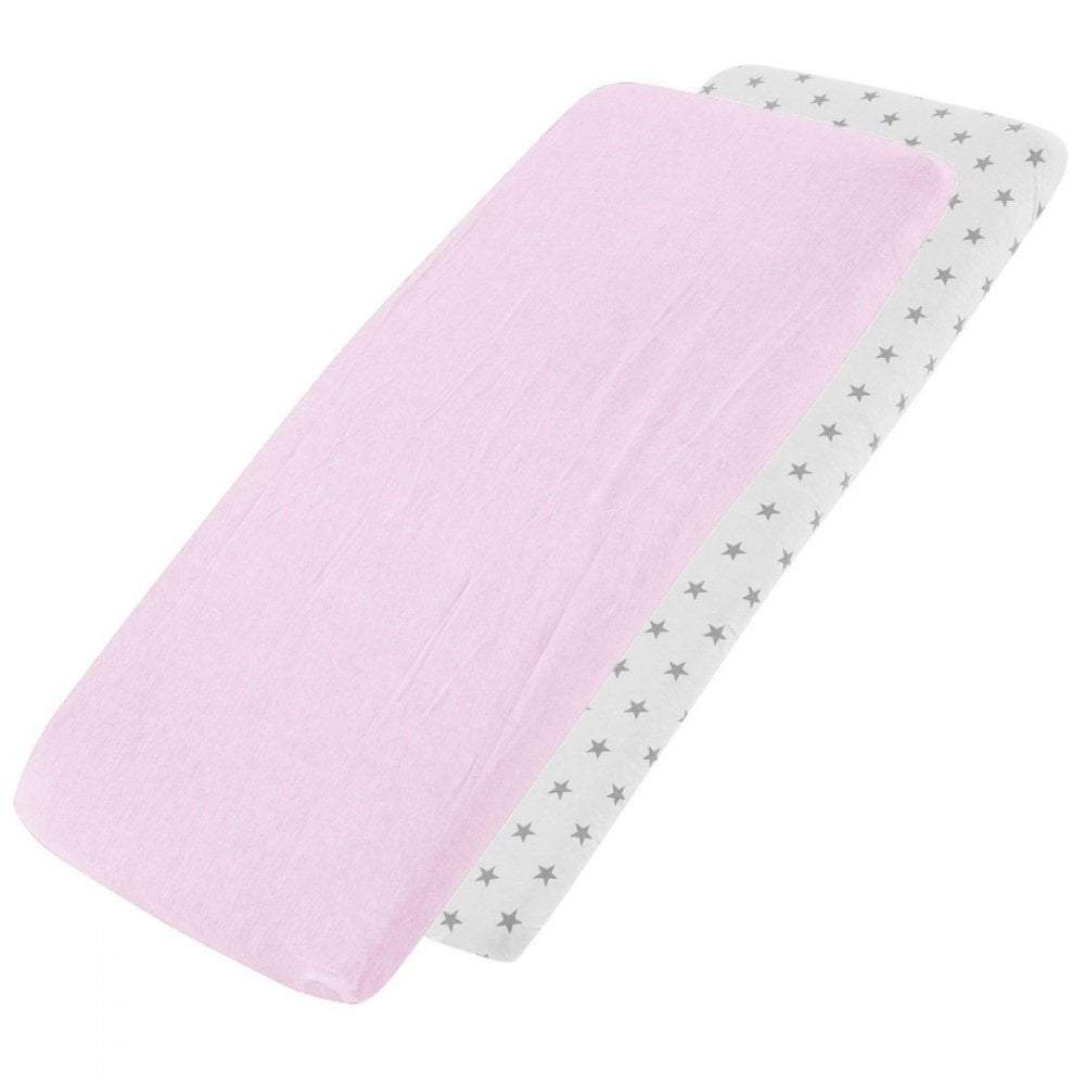 For Your Little One Crib Fitted Sheets – 100% Cotton Jersey – Pack of 2