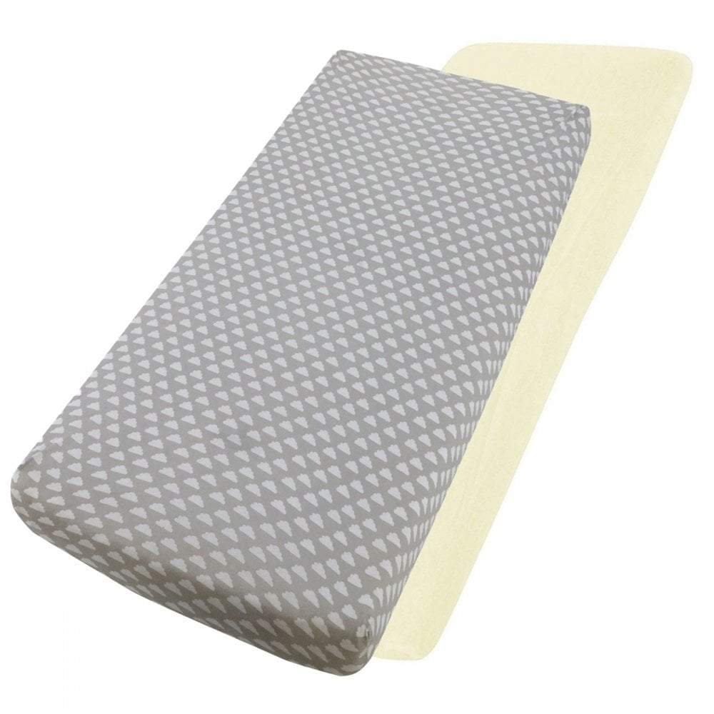 For Your Little One Crib Fitted Sheets – 100% Cotton Jersey – Pack of 2