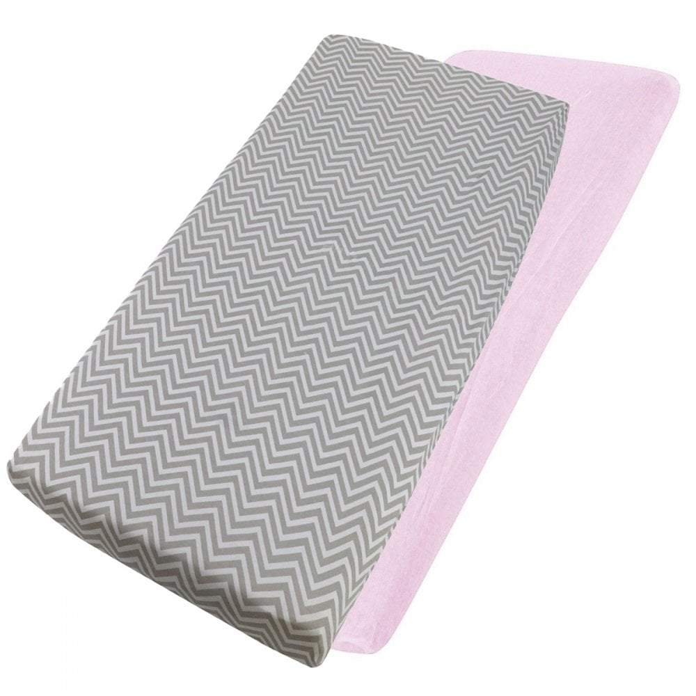 For Your Little One Crib Fitted Sheets – 100% Cotton Jersey – Pack of 2