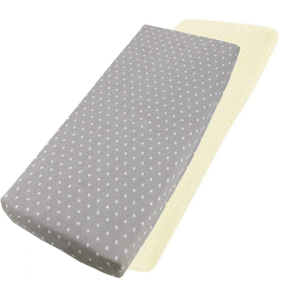 For Your Little One Crib Fitted Sheets – 100% Cotton Jersey – Pack of 2