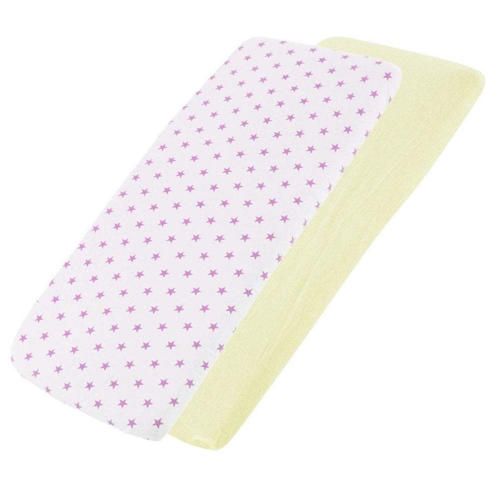 For Your Little One Crib Fitted Sheets – 100% Cotton Jersey – Pack of 2