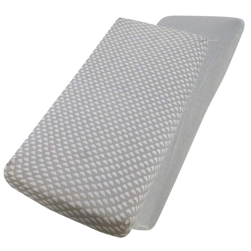 For Your Little One Crib Fitted Sheets – 100% Cotton Jersey – Pack of 2