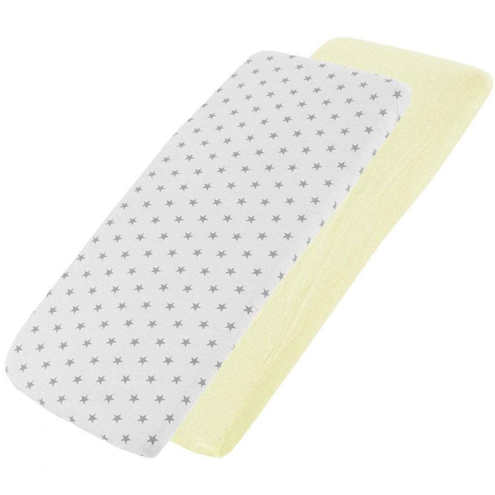 For Your Little One Crib Fitted Sheets – 100% Cotton Jersey – Pack of 2