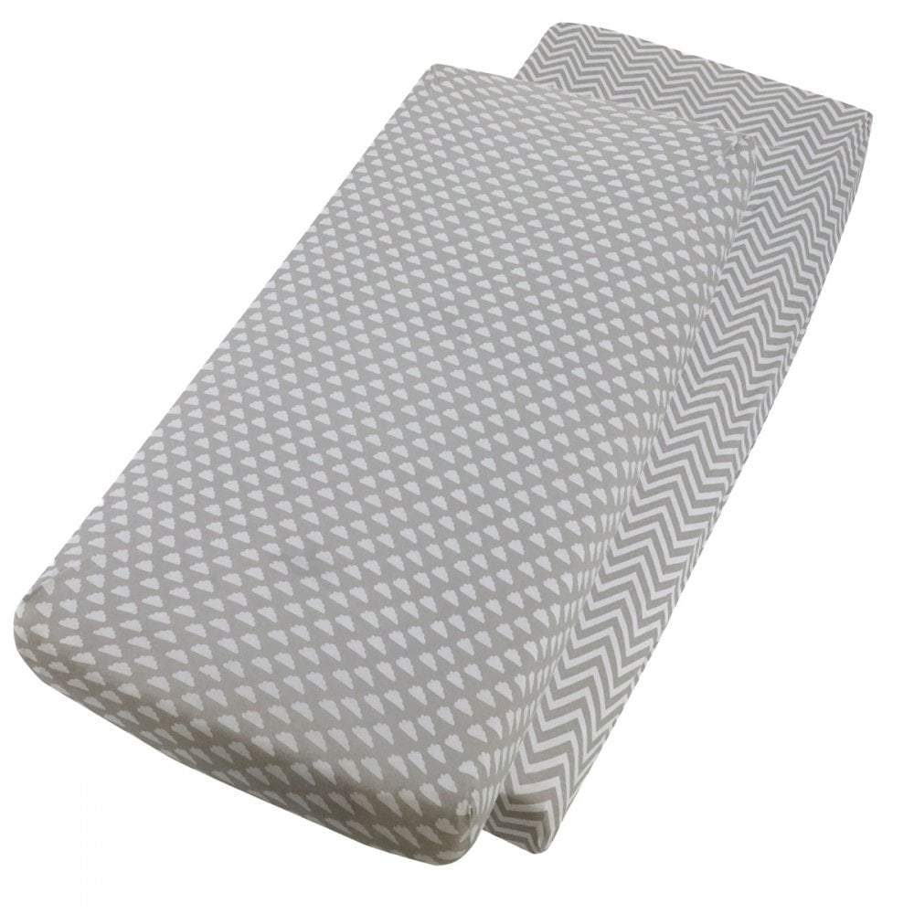 For Your Little One Crib Fitted Sheets – 100% Cotton Jersey – Pack of 2