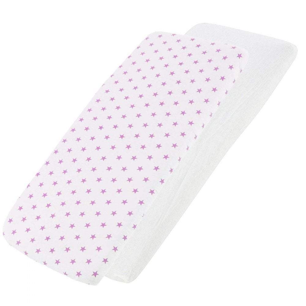 For Your Little One Crib Fitted Sheets – 100% Cotton Jersey – Pack of 2