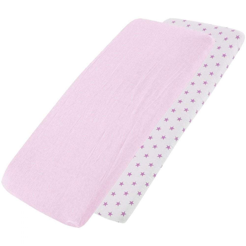 For Your Little One Crib Fitted Sheets | 100% Cotton Jersey | 4-Pack