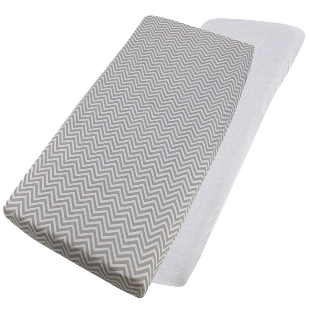For Your Little One Crib Fitted Sheets | 100% Cotton Jersey | 4-Pack
