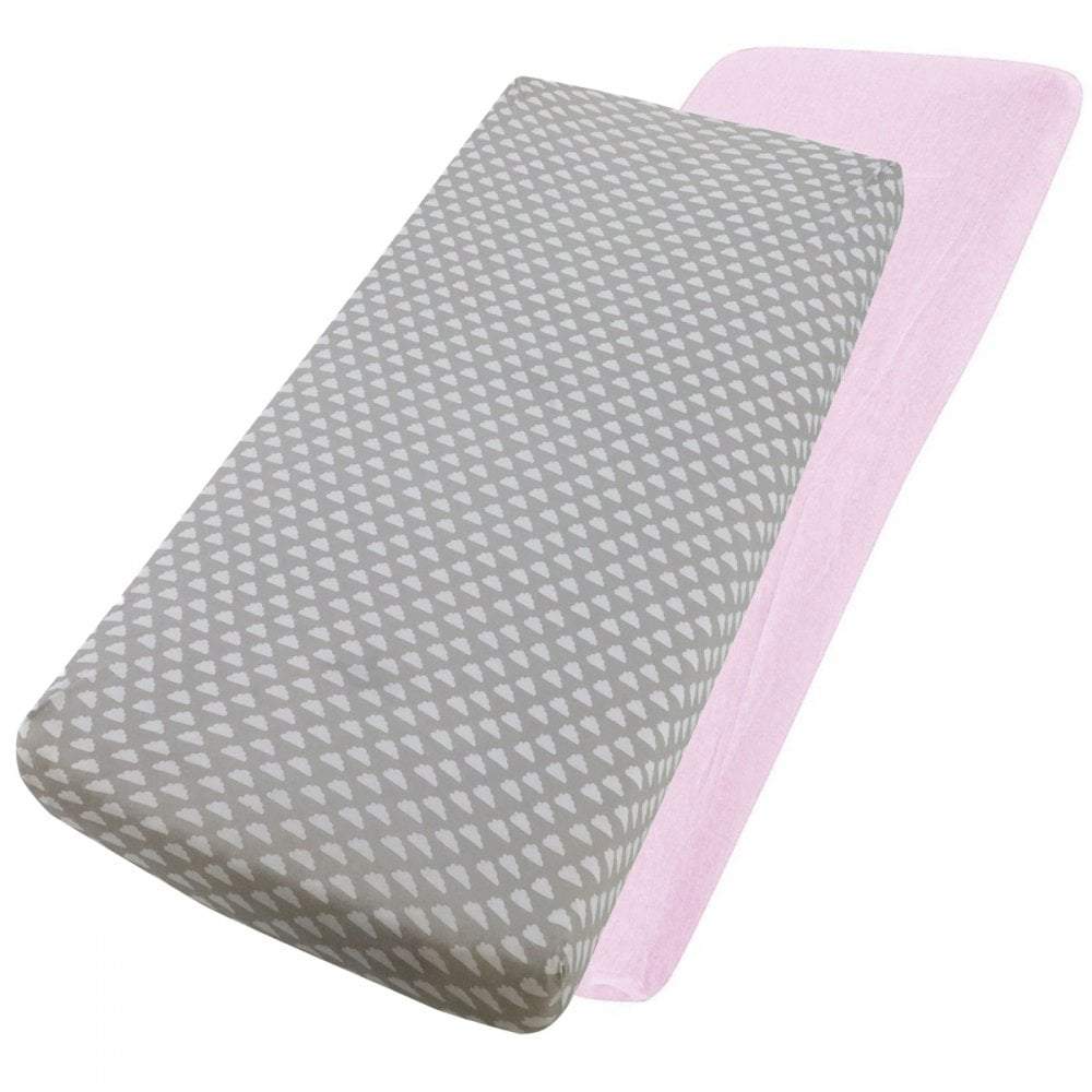 For Your Little One Crib Fitted Sheets | 100% Cotton Jersey | 4-Pack