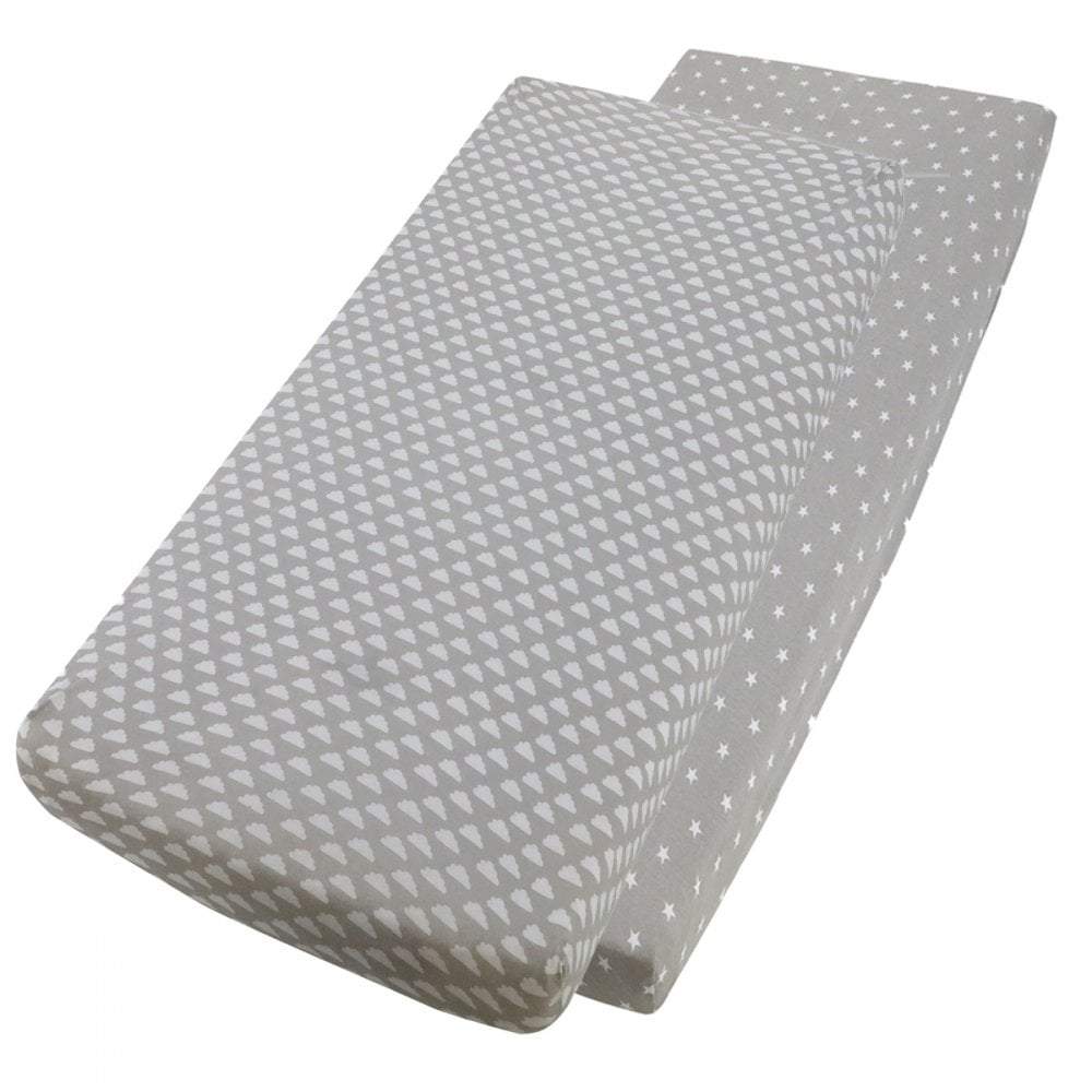 For Your Little One Crib Fitted Sheets | 100% Cotton Jersey | 4-Pack