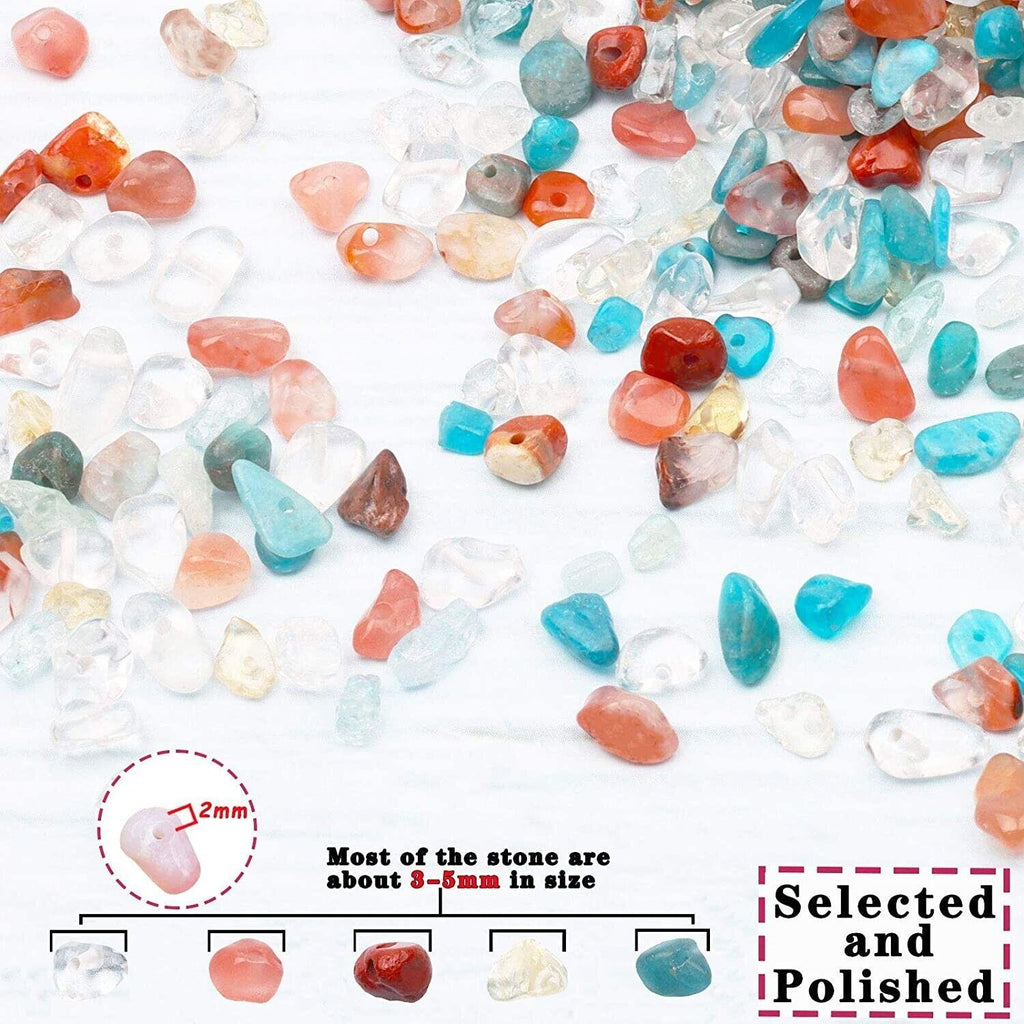 Massive Discounts Gemstone Crystal Chips Jewelry Making Kit with Tools