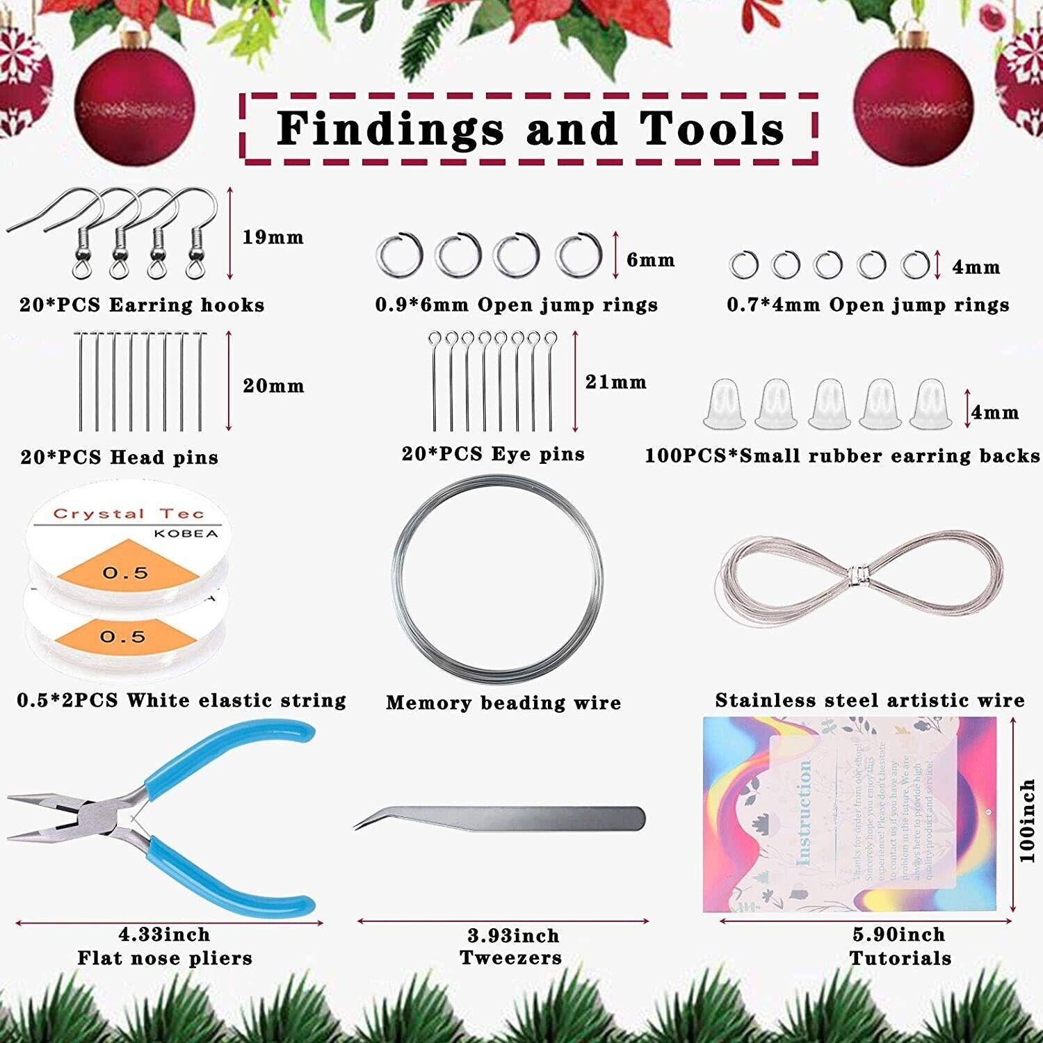 Massive Discounts Gemstone Crystal Chips Jewelry Making Kit with Tools