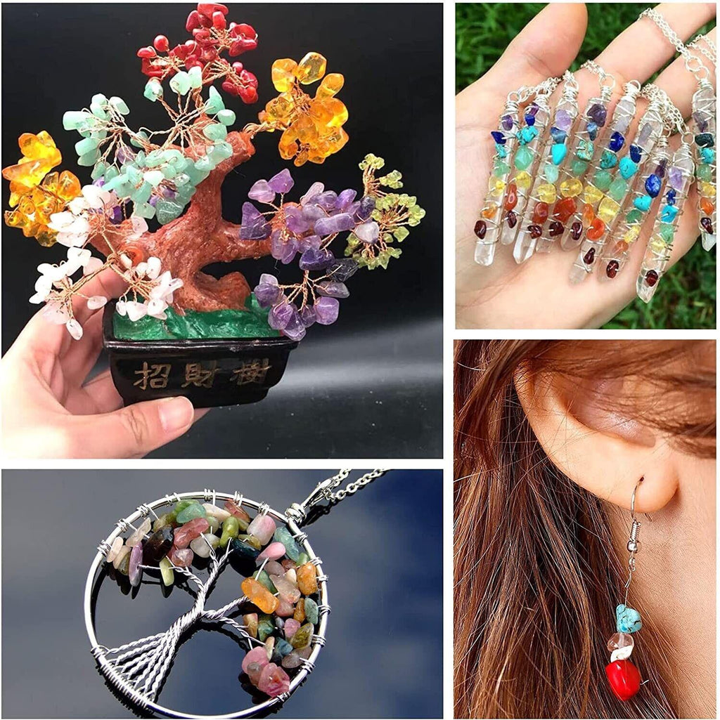 Massive Discounts Gemstone Crystal Chips Jewelry Making Kit with Tools