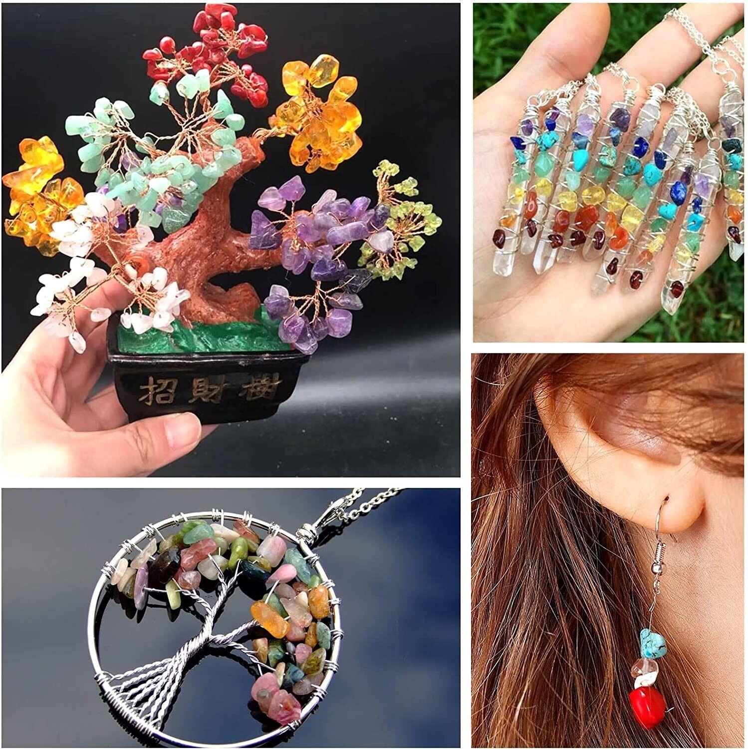 Massive Discounts Gemstone Crystal Chips Jewelry Making Kit with Tools