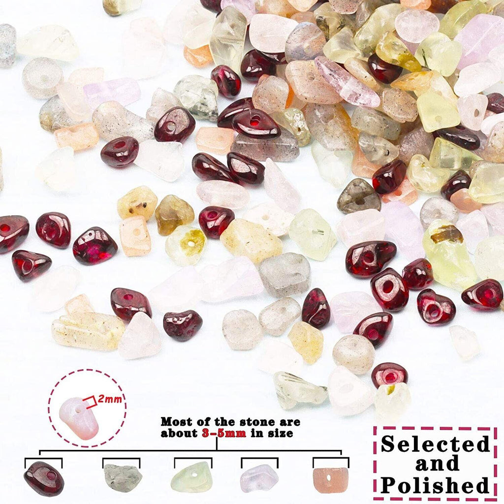 Massive Discounts Gemstone Crystal Chips Jewelry Making Kit with Tools