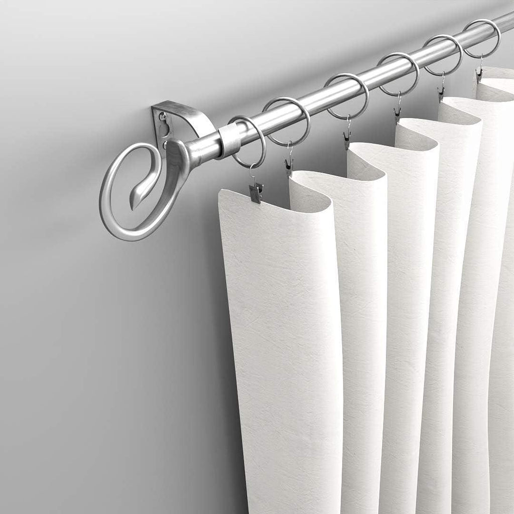 Massive Discounts Chrome Adjustable Curtain Pole | 130-240cm Extendable