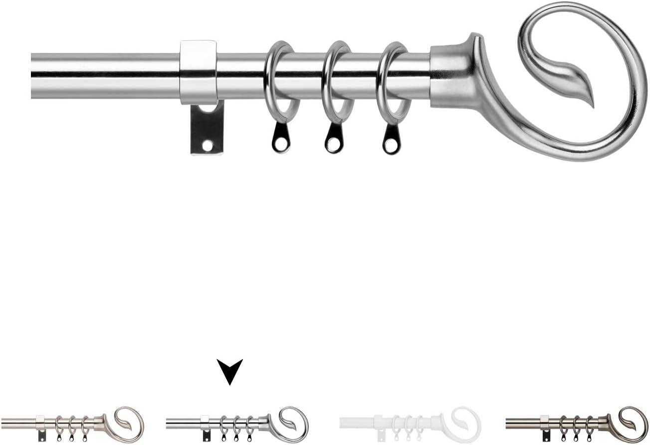 Massive Discounts Chrome Adjustable Curtain Pole | 130-240cm Extendable