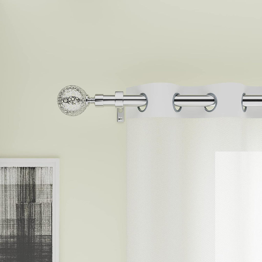 Massive Discounts Extendable Metal Curtain Pole | 120-300cm Satin Rod