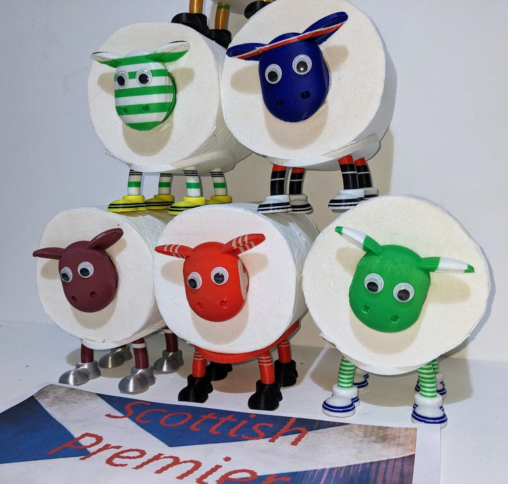 Chaddyverse Custom Football Sheep Toilet Roll Holder | 3D Printed PLA