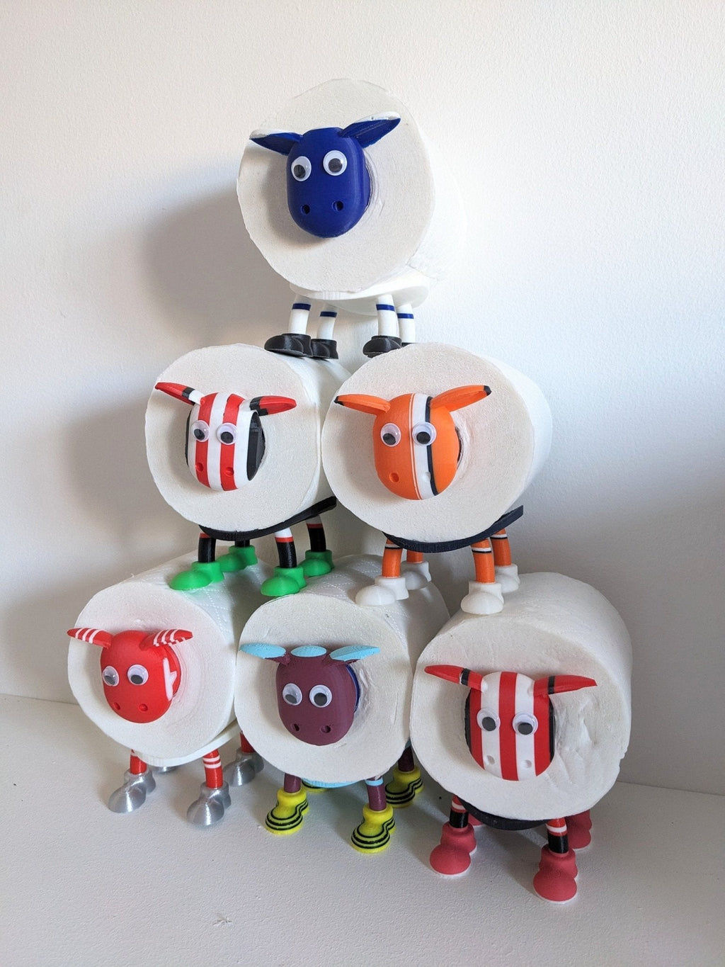 Chaddyverse Custom Football Sheep Toilet Roll Holder | 3D Printed PLA
