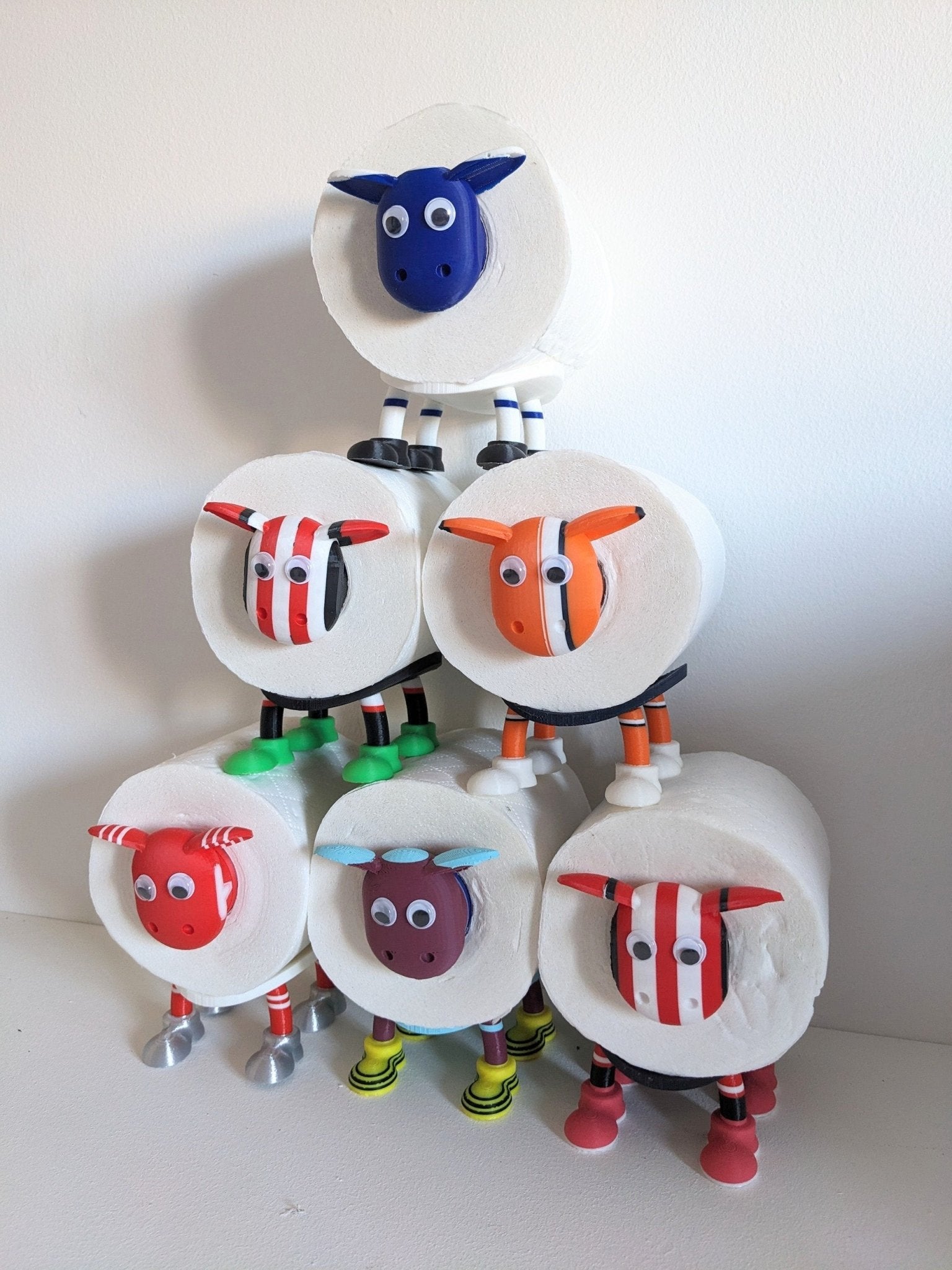 Chaddyverse Custom Football Sheep Toilet Roll Holder | 3D Printed PLA