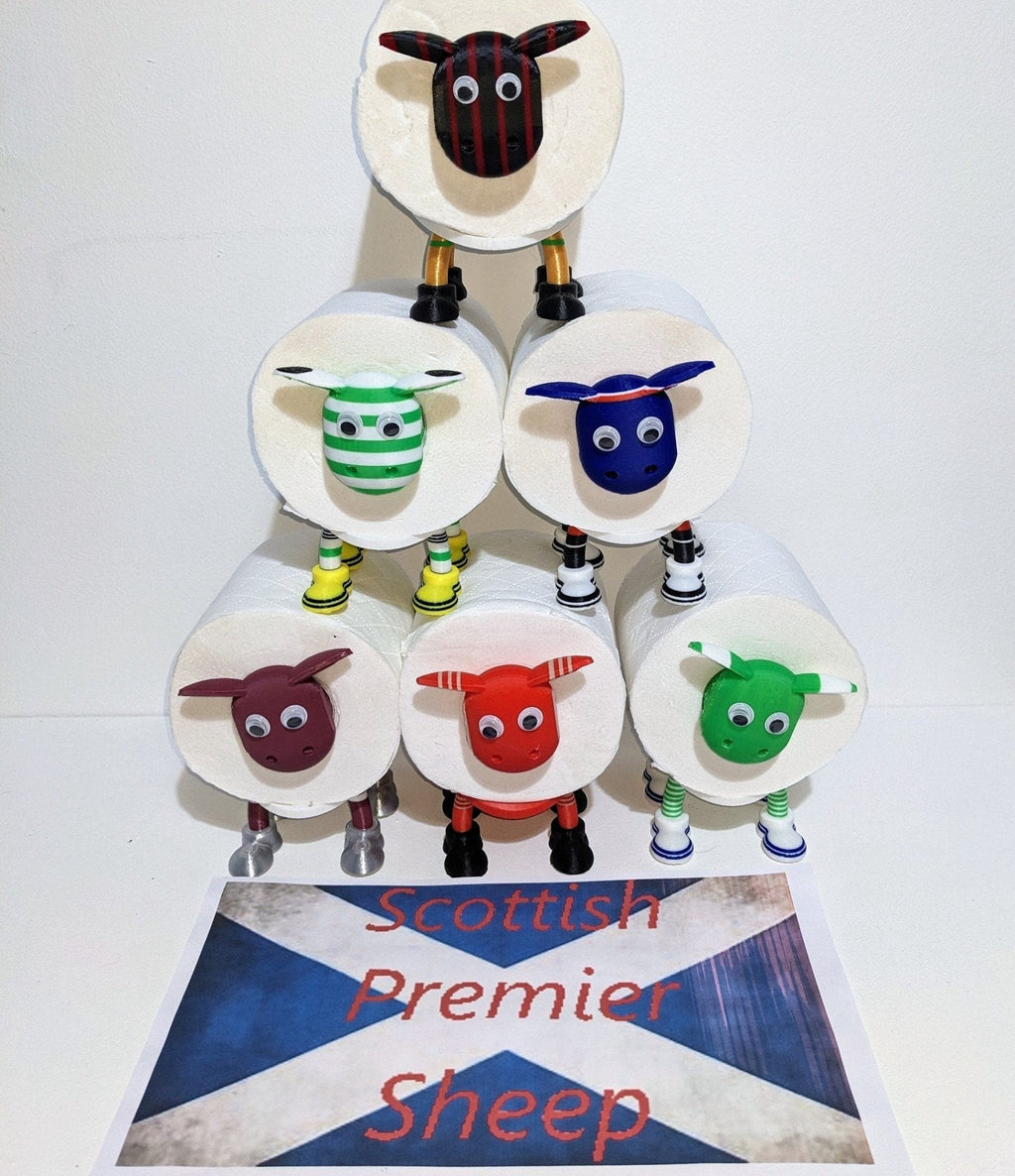 Chaddyverse Custom Football Sheep Toilet Roll Holder | 3D Printed PLA