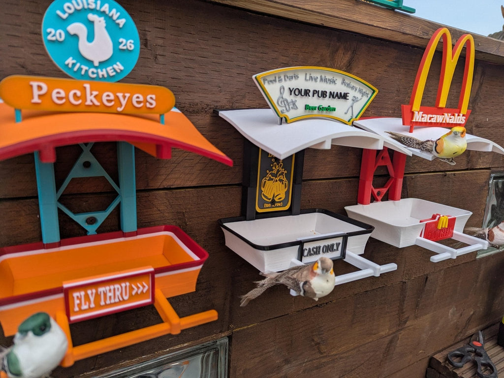 Chaddyverse Personalised 3D Printed Pub Bird Feeder – Fly INN Garden Gift