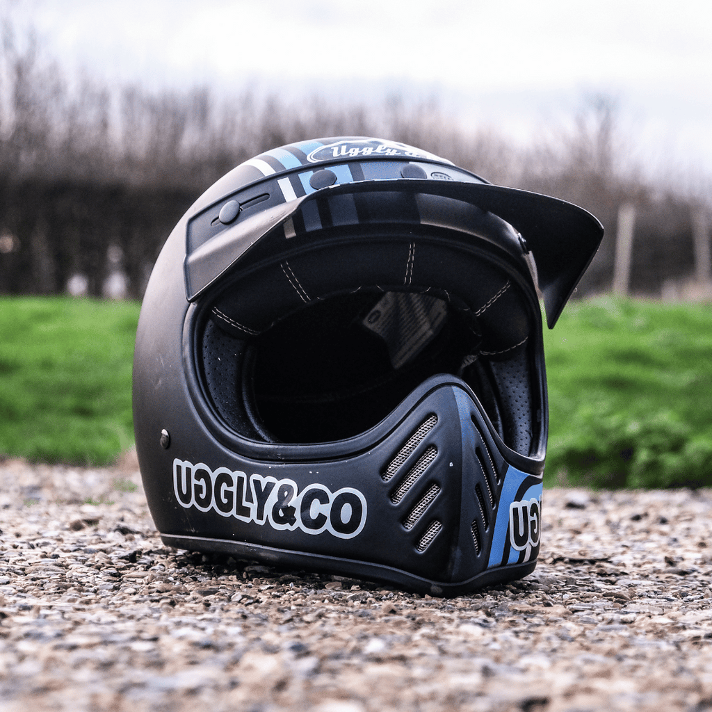 Uggly & Co Helmet Sticker Pack | Racing Visor Strips & Decals