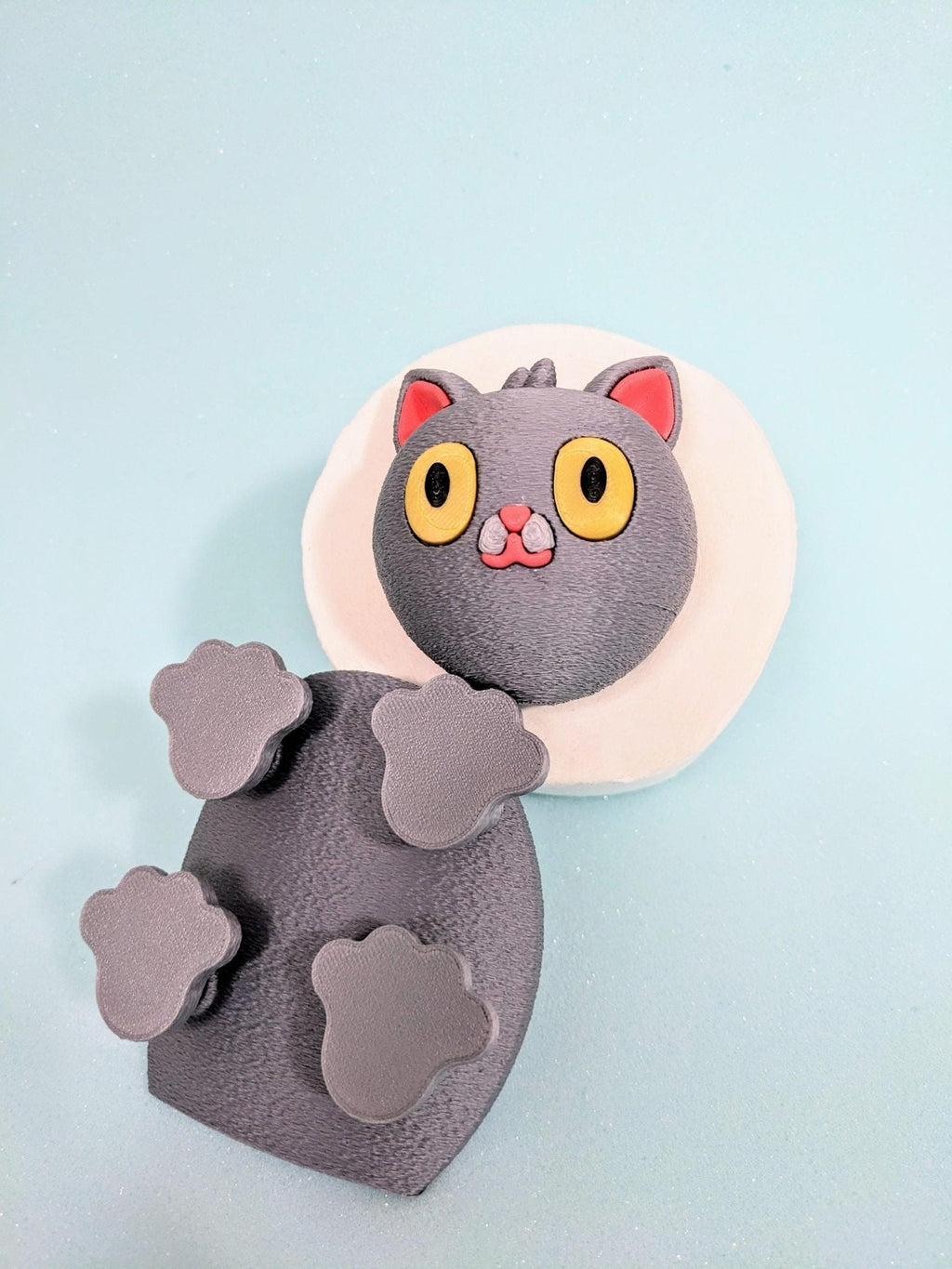Chaddyverse Cat Toilet Roll Holder – 3D Printed Kitten Bathroom Decor