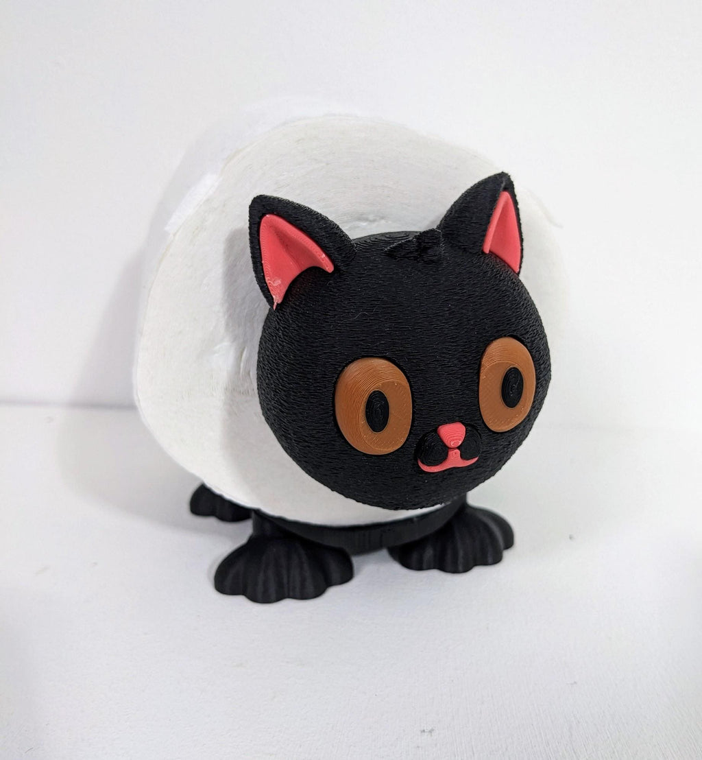 Chaddyverse Cat Toilet Roll Holder – 3D Printed Kitten Bathroom Decor