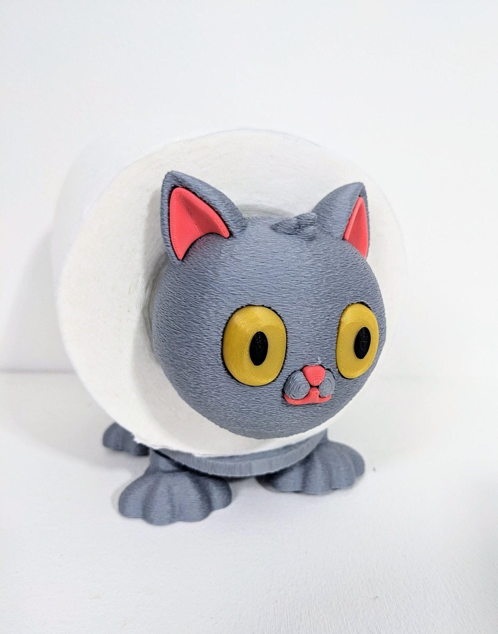 Chaddyverse Cat Toilet Roll Holder – 3D Printed Kitten Bathroom Decor
