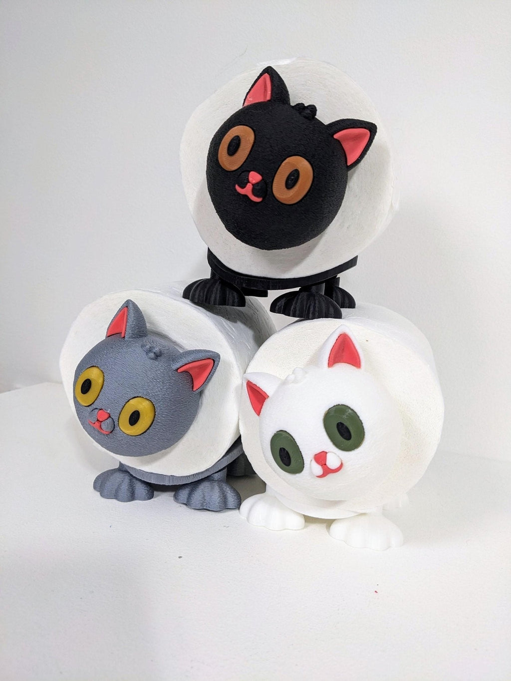 Chaddyverse Cat Toilet Roll Holder – 3D Printed Kitten Bathroom Decor
