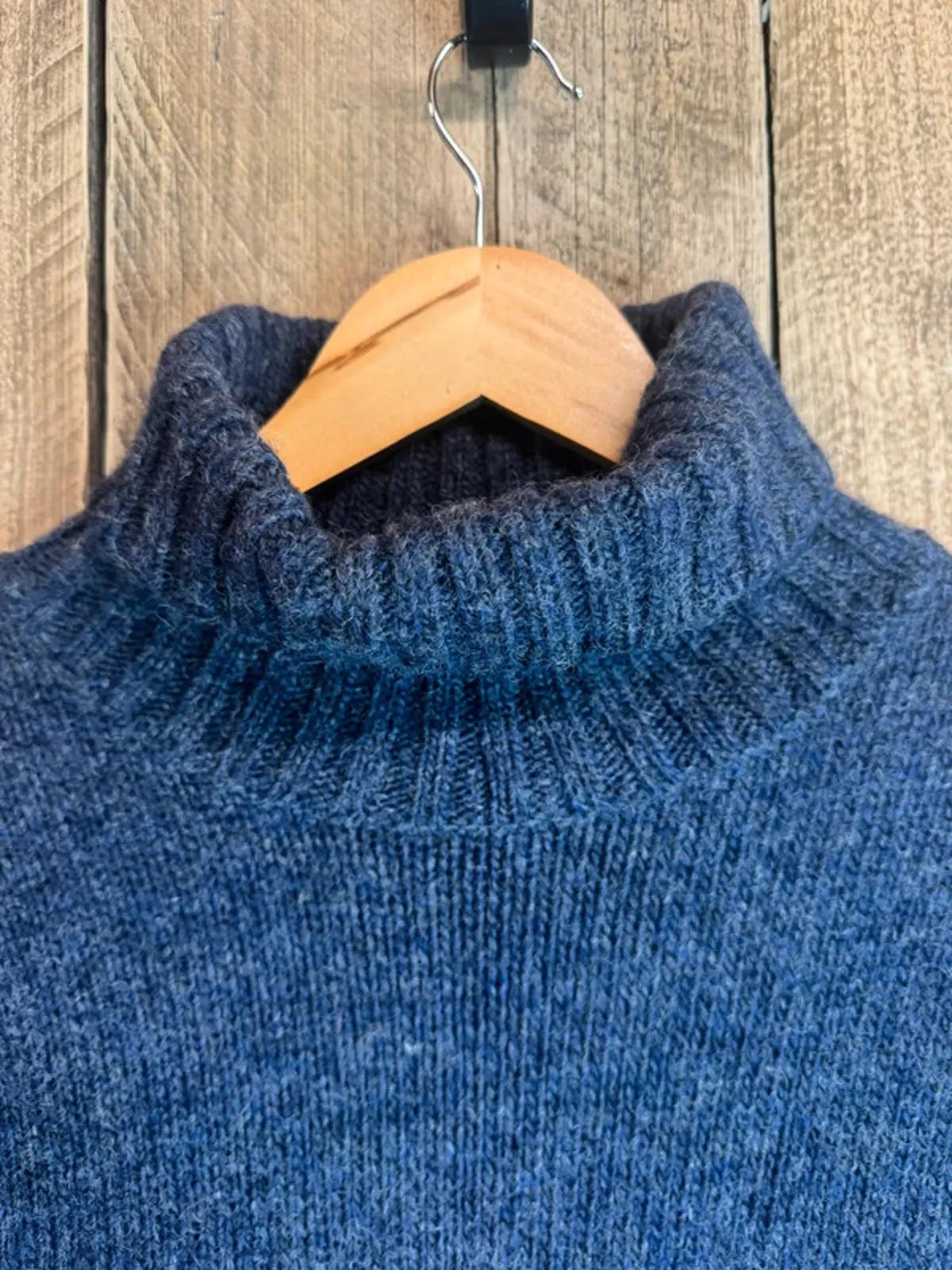 Original 1990s Henri Lloyd 100% wool oversized roll neck jumper sweater medium