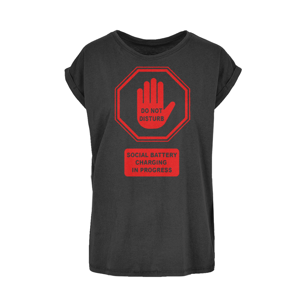 Do Not Disturb Women's Cotton Extended Shoulder T-Shirt | Kate's Clothing