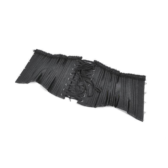 Dark In Love Evelina Steel-Boned Waist Corset – Black Gothic Cincher